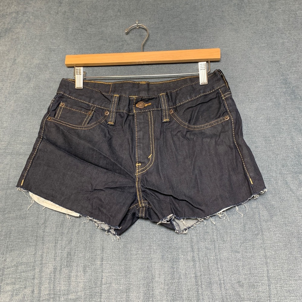 Y2K Levi's 511 Denim Shorts Women 30 Blue Cotton Stretch Outdoor Summer